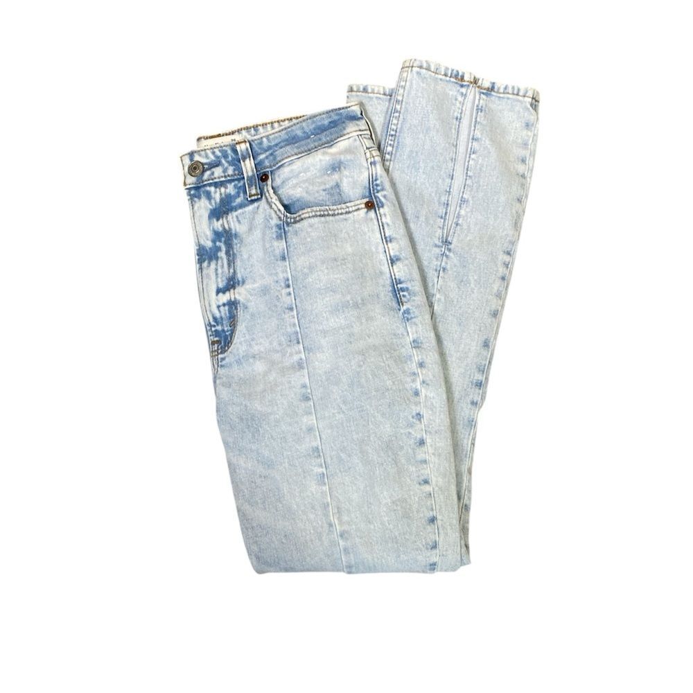 Abercrombie & Fitch Curve Love Skinny High Rise Light Wash Jean Women Size 26/2S